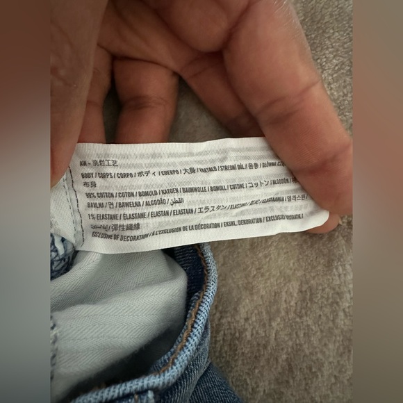 Abercrombie & Fitch The Skinny High Rise Jeans Vent Hem Blue Size 31/12 R - Picture 9 of 9